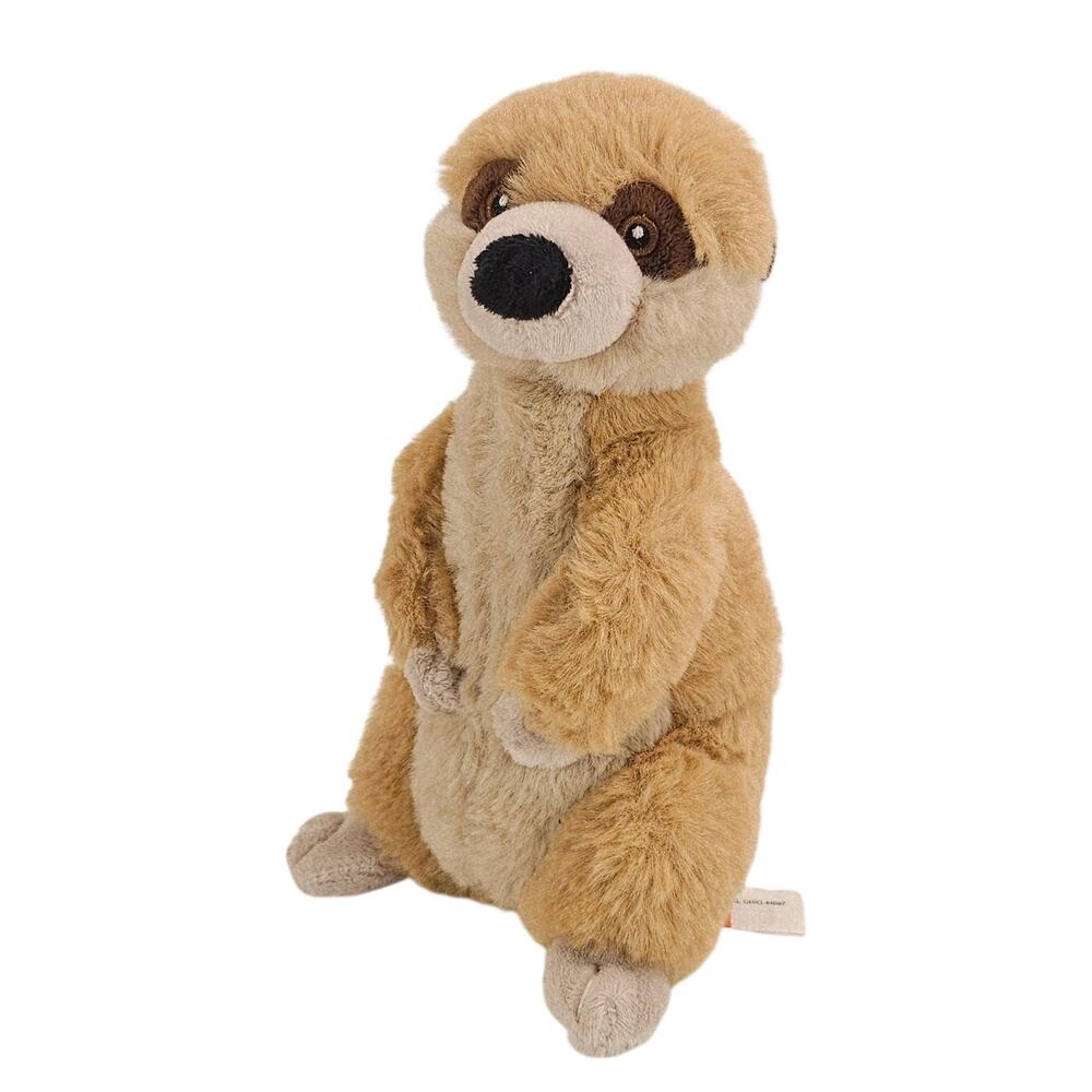 Wild Republic Meerkat Plush Stuffed Animal 8 Inch Tan Black Tail EcoKins Toy